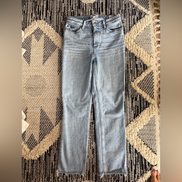 PAIGE Hoxton Slim Crop Straight Leg Jeans size 26 - Picture 1 of 5